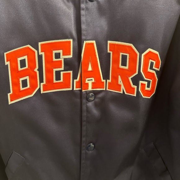 Mitchell & Ness NFL Chicago Bears Gameday Navy Blue Satin Jacket size M -BNWT - Picture 3 of 11